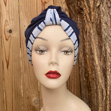 Load image into Gallery viewer, Pull On Navy & Blue Stripe Reversible