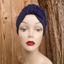 Load image into Gallery viewer, Pull On Fall Floral & Navy Reversible