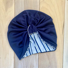 Load image into Gallery viewer, Pull On Navy & Blue Stripe Reversible