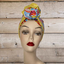 Load image into Gallery viewer, Vintage Style Paisley Print Long Tie Turban