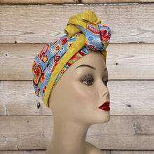 Load image into Gallery viewer, Vintage Style Paisley Print Long Tie Turban