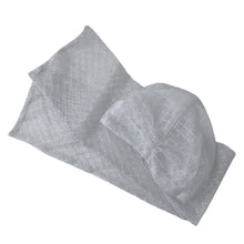 Load image into Gallery viewer, Silver Sparkle Long Tie Turban