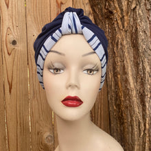 Load image into Gallery viewer, Pull On Navy &amp; Blue Stripe Reversible
