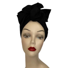 Load image into Gallery viewer, Vintage Style Black Turban
