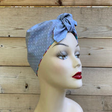 Load image into Gallery viewer, Color Block &amp; Polka Dots Reversible Turban

