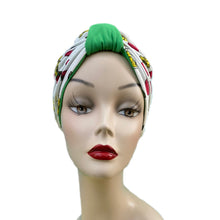 Load image into Gallery viewer, Kelly Green &amp; Fruit Turban
