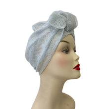 Load image into Gallery viewer, Silver Sparkle Turban
